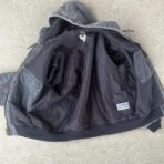 Vintage J130 Black Carhartt Hooded Jacket - Image 3