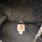 Carhartt Hooded Active Work Jacket J130 Black Perfect Fading - Image 4