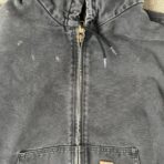 Vintage J130 Black Carhartt Hooded Jacket - Image 5