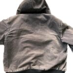 Carhartt Hooded Active Work Jacket J130 Black Perfect Fading - Image 2