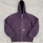 Deep Wine Carhartt Active Jacket Purple Carhartt Jacket J130