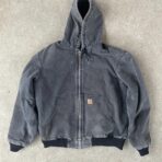 Vintage J130 Black Carhartt Hooded Jacket