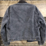 Vintage Y2K Carhartt J97 PTL Men's Blanket-Lined Grey Canvas Detroit Jacket - L - Image 2