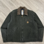 Vintage Carhartt Detroit Jacket J97 MOS Green Large Rare