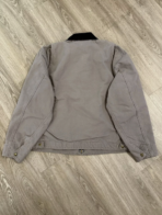 VTG Carhartt Detroit J76 CMT Work Jacket Large Blanket Lined Cement Gray USA 90s - Image 5