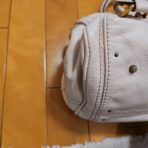 Chloe Paddington Shoulder Bag Leather Padlock Off White cG - Image 5