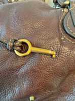 Chloe Chocolate Brown Paddington Bag With Lock Key And Dustbag ON - Image 6