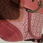 Vintage Coach Mini Soho Buckle Flap Pink Shoulder Purse aZ - Image 5
