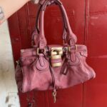 Iconic Chloe Paddington Bag In Beautiful Pink Color And Gold Hardware nn
