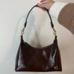 Coach Juliet Glazed Maple Leather Shoulder Bag am