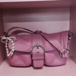 Y2K Vintage Coach Pink Soho Shoulder Bag Purse gB