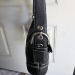 Vintage Y2K Mini Soho Black Buckle Flap Shoulder Bag Purse Yy - Image 3