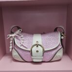 Y2K Vintage Coach Mini Soho Pink Gold Coquette Shoulder Bag KK - Image 8