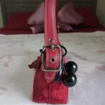 🍒 Y2K Vintage Rare Coach Red East West Baguette Shoulder Bag 🍒 Firm Price FA - Image 4