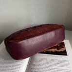 Coach Signature Demi Pouch Purple Burgundy Silver Lv - Image 7