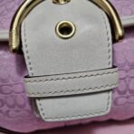 Y2K Vintage Coach Mini Soho Pink Gold Coquette Shoulder Bag KK - Image 3