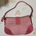 Vintage Coach Mini Soho Buckle Flap Pink Shoulder Purse aZ - Image 3
