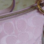 Vintage Y2K Pink Shoulder Bag Baguette Purse Rare zA - Image 5