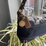 Coach Signature Denim Baguette Shoulder Bag mo - Image 3
