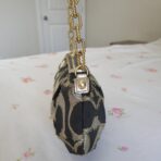 Vintage Y2K Coach Lurex Poppy Gold Hardware Small Shoulder Bag dE - Image 5