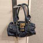 Chloe Paddington Gold Padlock Key Tote Hand Bag Leather ii