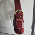 ❤️ Y2K Vintage Coach Mini Soho Suede Signature Shoulder Purse ❤️ OU - Image 3