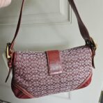 ❤️ Y2K Vintage Coach Mini Soho Suede Signature Shoulder Purse ❤️ OU - Image 4