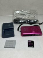 Canon PowerShot SD 1400 IS Digital ELPH Camera Pink w Box Charger - Image 4
