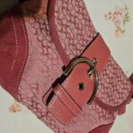 Vintage Coach Mini Soho Buckle Flap Pink Shoulder Purse aZ - Image 2