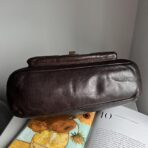 Coach Signature Legacy 65Th Anniversary Shoulder Bag Dark Brown Black Gold et - Image 7