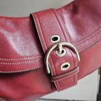 ❤️ Y2K Vintage Coach Dark Red Soho Buckle Flap Shoulder Purse ❤️ ig - Image 2