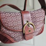 ❤️ Y2K Vintage Coach Mini Soho Suede Signature Shoulder Purse ❤️ OU - Image 2