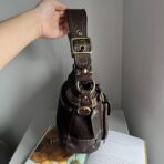 Coach Signature Legacy 65Th Anniversary Shoulder Bag Dark Brown Black Gold et - Image 4
