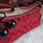 🍒 Y2K Vintage Rare Coach Red East West Baguette Shoulder Bag 🍒 Firm Price FA - Image 2