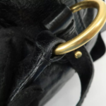 Authentic MIU MIU Logo Leather Tote Bag Shoulder Bag Black🩷🍒 - Image 7