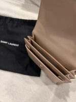 Authentic YSL Saint Laurent Sunset Chained Medium Shoulder Bag Beige💜🍇 - Image 3