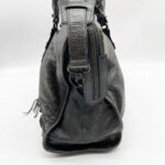 Balenciaga 2way Handbag City Bag Dark Gray Leather 115748 Shoulder bag Authentic🪻🍃 - Image 4
