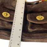 Coach Bleecker Street Haversack LIMITED EDITION RARE Brown Suede🌺🩷 - Image 6