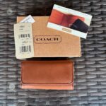 Vintage Coach British Tan Leather Trifold Key Case 4807 Nwt🍬⚡