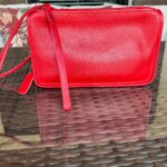 Vintage Coach Red Zippered Clutch 9455🍎🔥