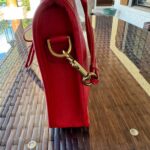 Vintage Coach Red Zippered Clutch 9455🍎🔥 - Image 7