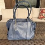 Vintage Coach Blue Soft Satchel 4055🍂✨
