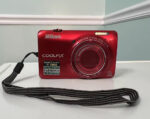 Used 🍇₊˚💜 Nikon COOLPIX S6300 (Red) 16.0MP Compact Digital Camera with 10x Optical Zoom 🍥🎀📷