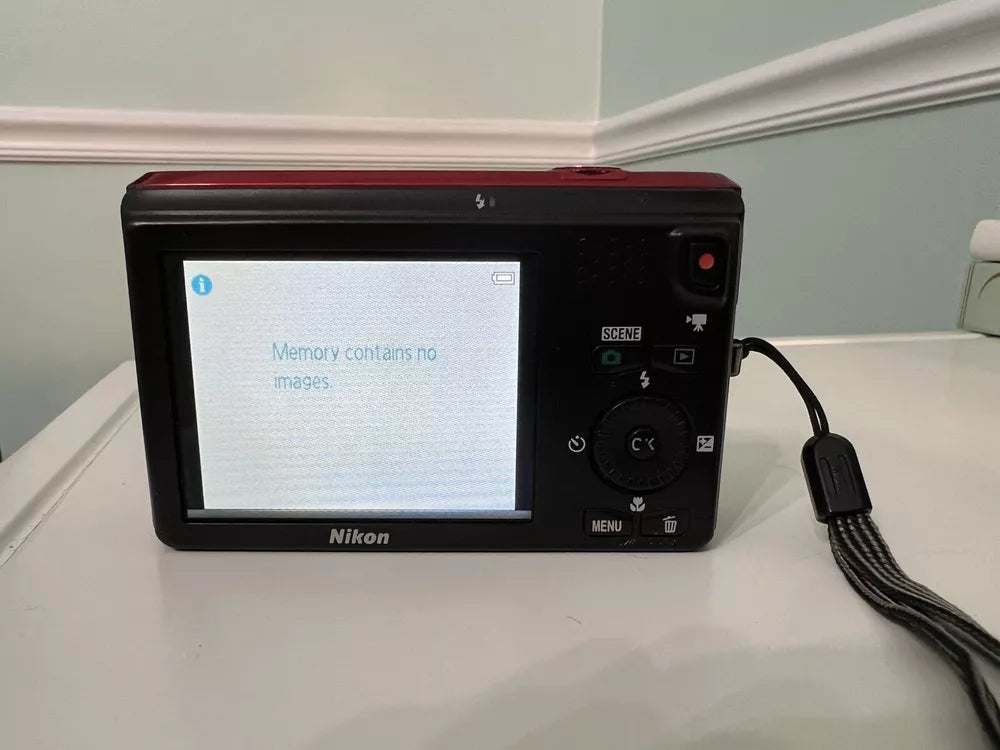 Used 🍇₊˚💜 Nikon COOLPIX S6300 (Red) 16.0MP Compact Digital Camera with 10x Optical Zoom 🍥🎀📷 - Image 7