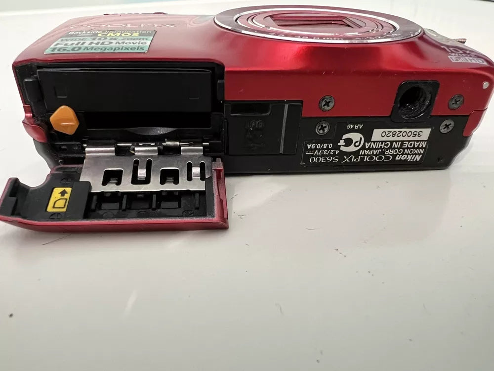 Used 🍇₊˚💜 Nikon COOLPIX S6300 (Red) 16.0MP Compact Digital Camera with 10x Optical Zoom 🍥🎀📷 - Image 4