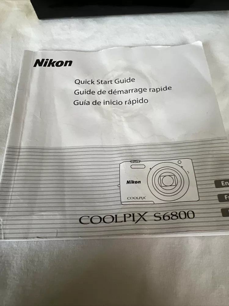Used 🍇₊˚💜 Nikon Coolpix S6800 16.0MP Compact Digital Camera with 12x Optical Zoom 🍥🎀📷 - Image 6