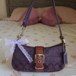💜 Y2K Vintage Coach Purple Mini Demi Buckle Shoulder Bag 💜 - Image 8