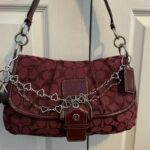 Rare Coach burgundy purse - Image 2
