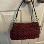 Rare Coach burgundy purse - Image 6