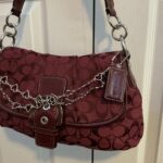 Rare Coach burgundy purse - Image 4